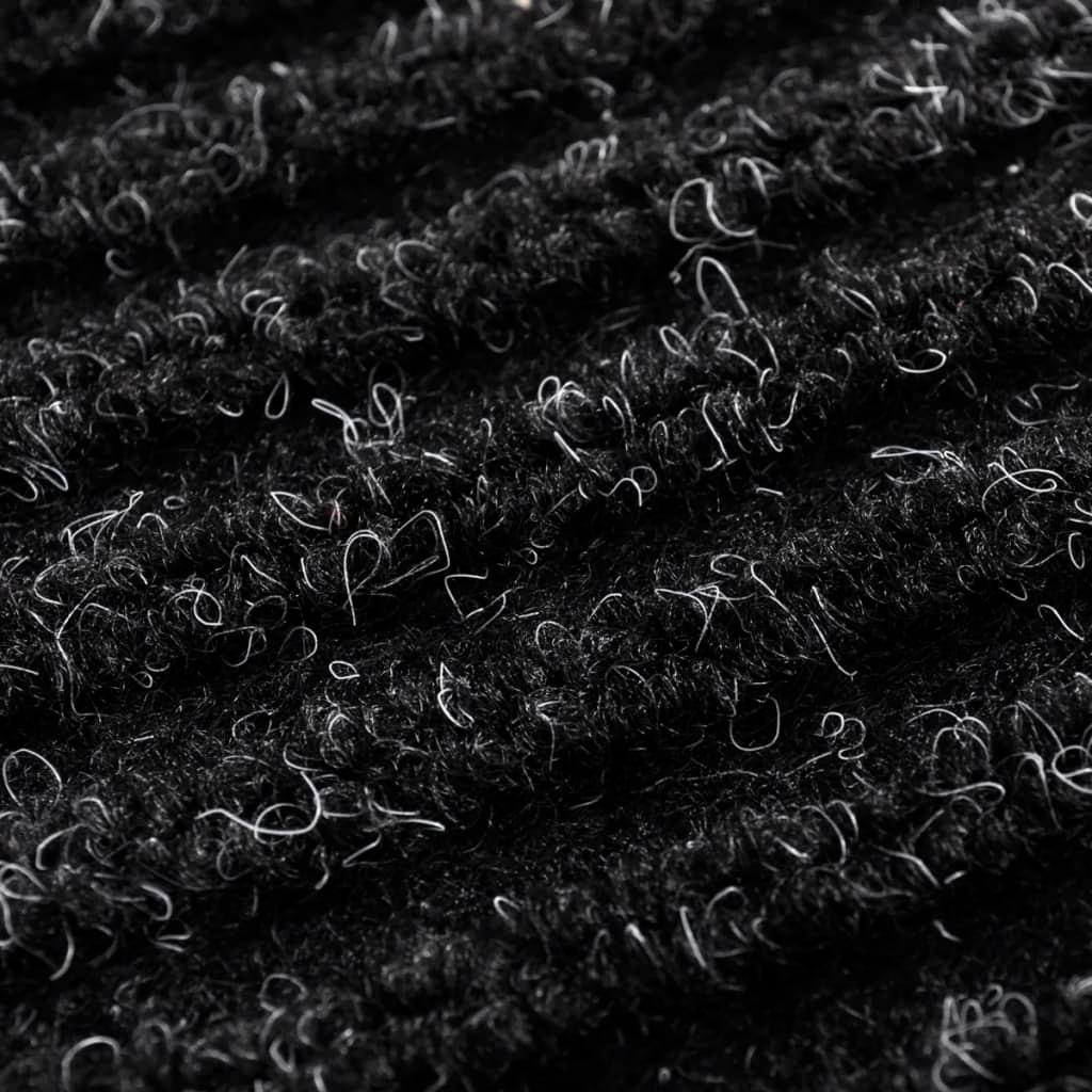 Door Mat Black 120 x 180 cm PVC