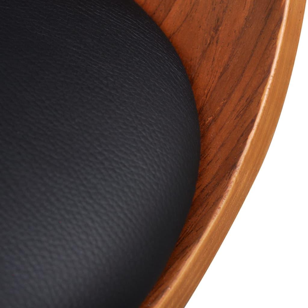 Dining Chairs 6 pcs Bent Wood and Faux Leather