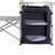 Foldable Camping Kitchen Unit with Windshield Aluminium