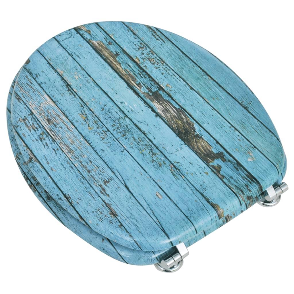 Toilet Seats with Hard Close Lids MDF Old Wood