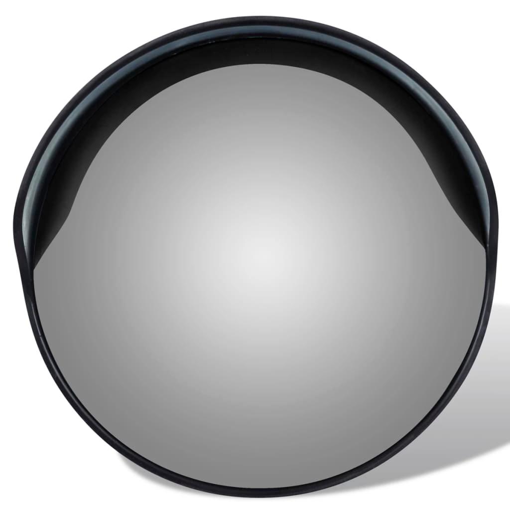 Convex Traffic Mirror PC Plastic Black 30 cm Outdoor