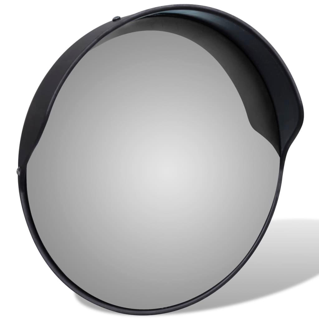 Convex Traffic Mirror PC Plastic Black 30 cm Outdoor