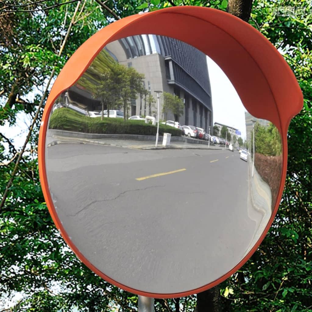 Convex Traffic Mirror PC Plastic Orange 45 cm Outdoor