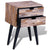 Nightstand with 2 Drawers Reclaimed Teak Wood