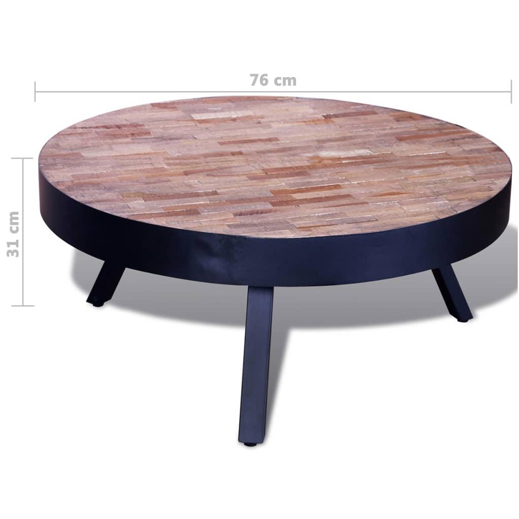 Coffee Table Round Reclaimed Teak Wood