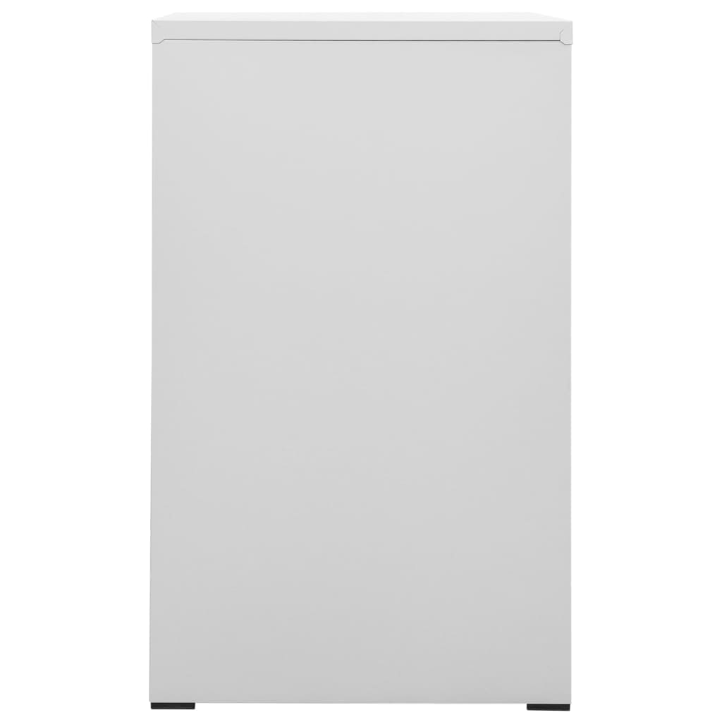 Filing Cabinet Light Grey 46x62x102.5 cm Steel