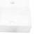 Ceramic Bathroom Sink Basin with Faucet Hole White Square