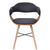 Dining Chairs 6 pcs Dark Grey Bent Wood and Fabric