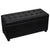 Storage Ottoman Artificial Leather Black