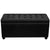 Storage Ottoman Artificial Leather Black