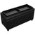 Storage Ottoman Artificial Leather Black