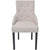 Dining Chairs 2 pcs Cream Grey Fabric
