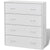 Sideboard with 4 Drawers 60x30.5x71 cm White