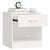 Nightstand 2 pcs with Drawer White