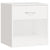 Nightstand 2 pcs with Drawer White