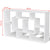 Floating Wall Display Shelf 8 Compartments White