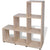 Staircase Bookcase/Display Shelf 107 cm Oak
