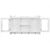 Wall Cabinet Display Shelf Book/DVD/Glass Storage White MDF