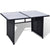 10 Piece Garden Lounge Set with Cushions Poly Rattan Black