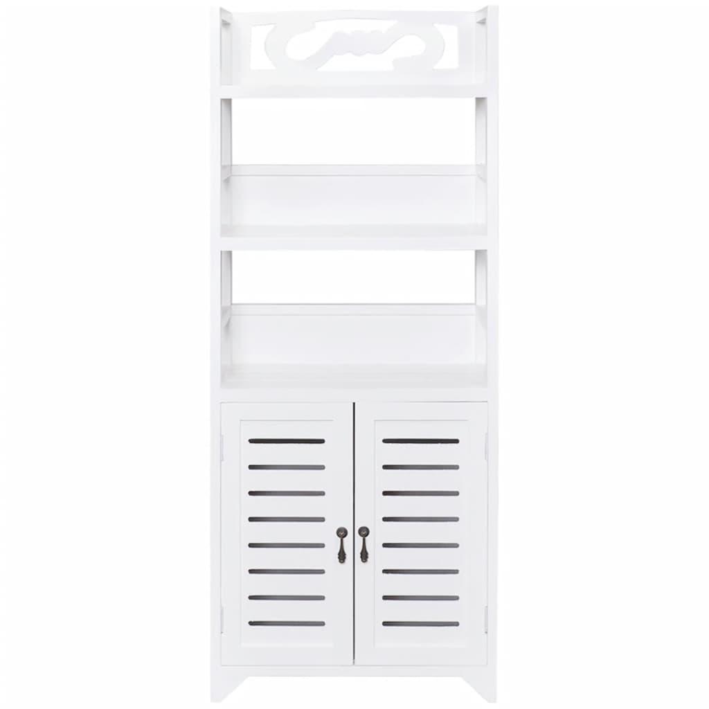 Bathroom Cabinet Albuquerque Wood White 46x24x117.5 cm