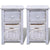 Bedside Cabinets 2 pcs Wood White