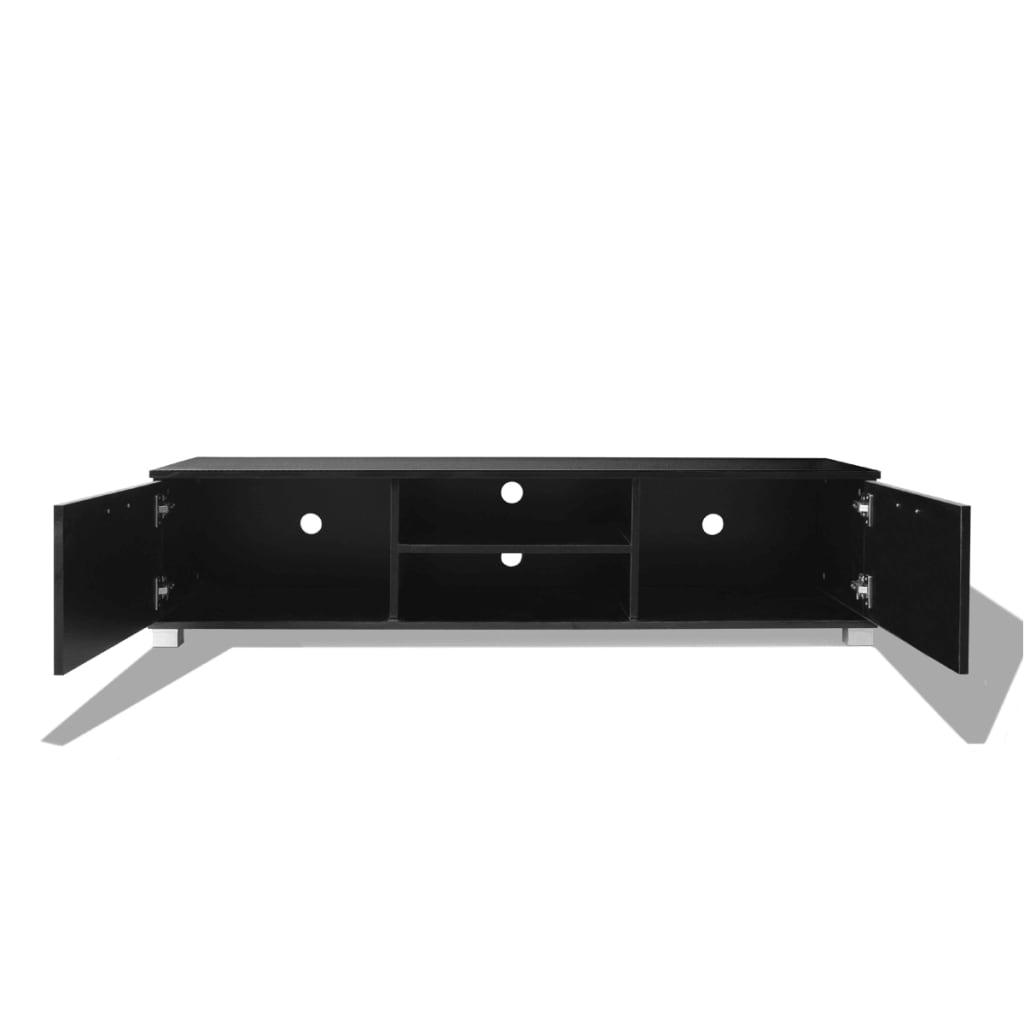 TV Cabinet High-Gloss Black 140x40.3x34.7 cm
