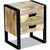 Side Table with 2 Drawers Solid Mango Wood 43x33x51 cm