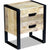 Side Table with 2 Drawers Solid Mango Wood 43x33x51 cm