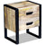 Side Table with 2 Drawers Solid Mango Wood 43x33x51 cm