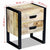 Side Table with 2 Drawers Solid Mango Wood 43x33x51 cm