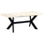 Dining Table White 180x90x75 cm Solid Mango Wood