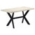 Dining Table 140x70x75 Cm Solid Bleached Mango Wood