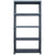 Storage Shelf Rack Black 250 kg 80x40x180 cm Plastic