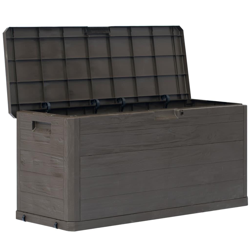 Garden Storage Box 280 L Brown