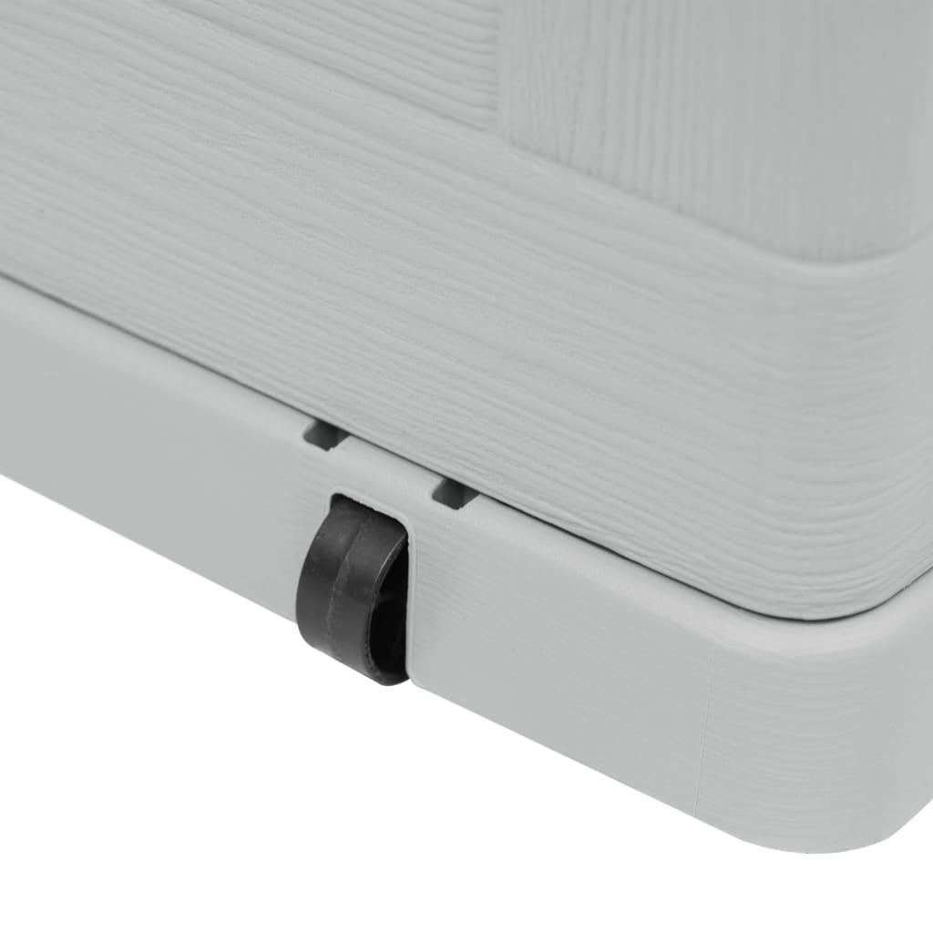 Garden Storage Box 420 L Light Grey