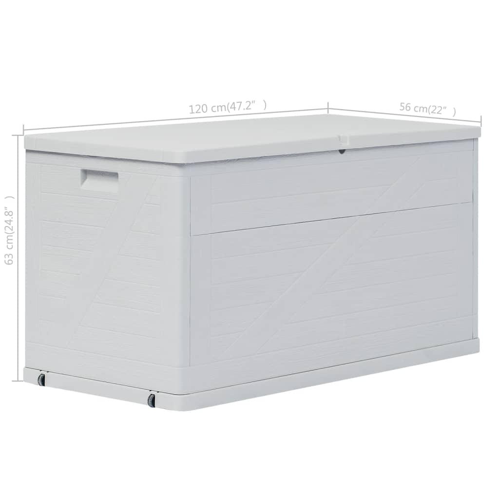 Garden Storage Box 420 L Light Grey