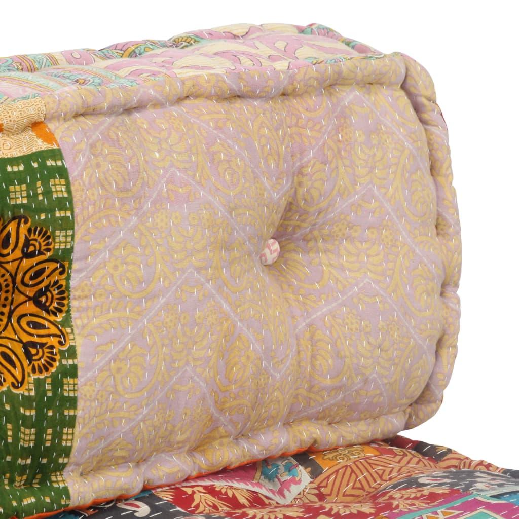Pouffe Patchwork Fabric
