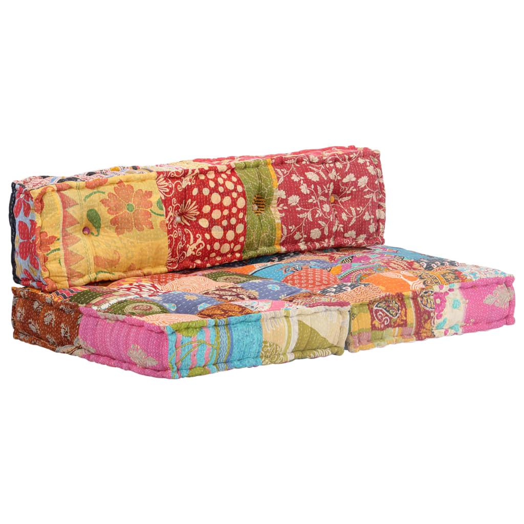 Pouffe Patchwork Fabric