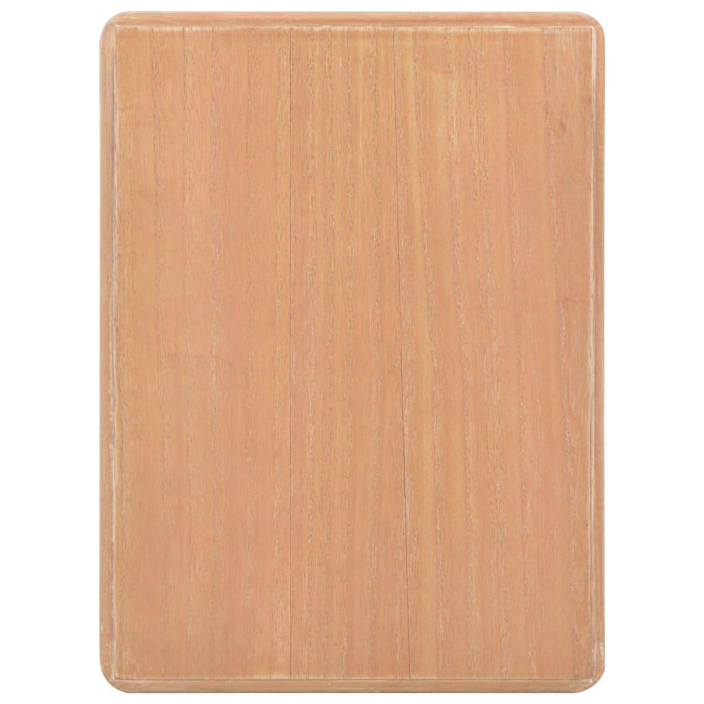 Nightstand Grey and Brown 40x30x50 cm Solid Pine Wood