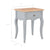 Nightstand Grey and Brown 40x30x50 cm Solid Pine Wood