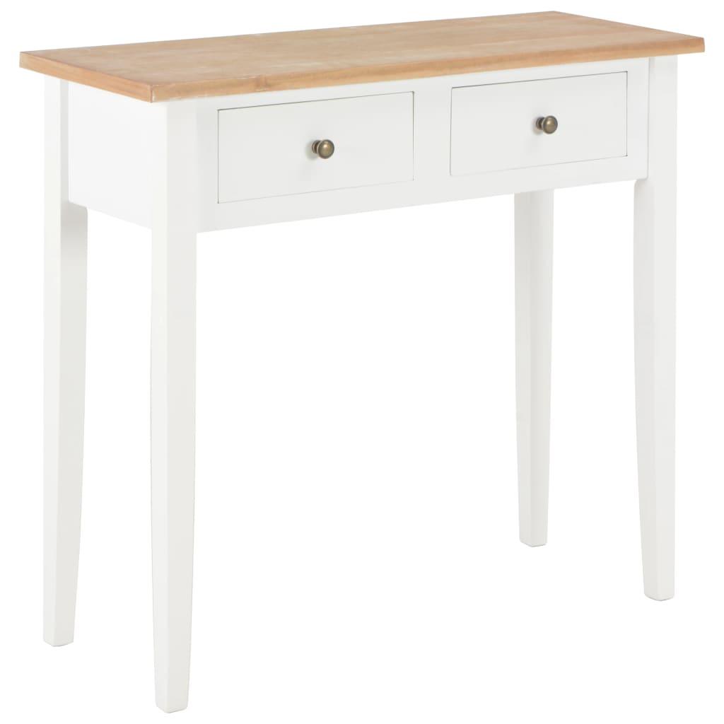 Dressing Console Table White 79x30x74 cm Wood