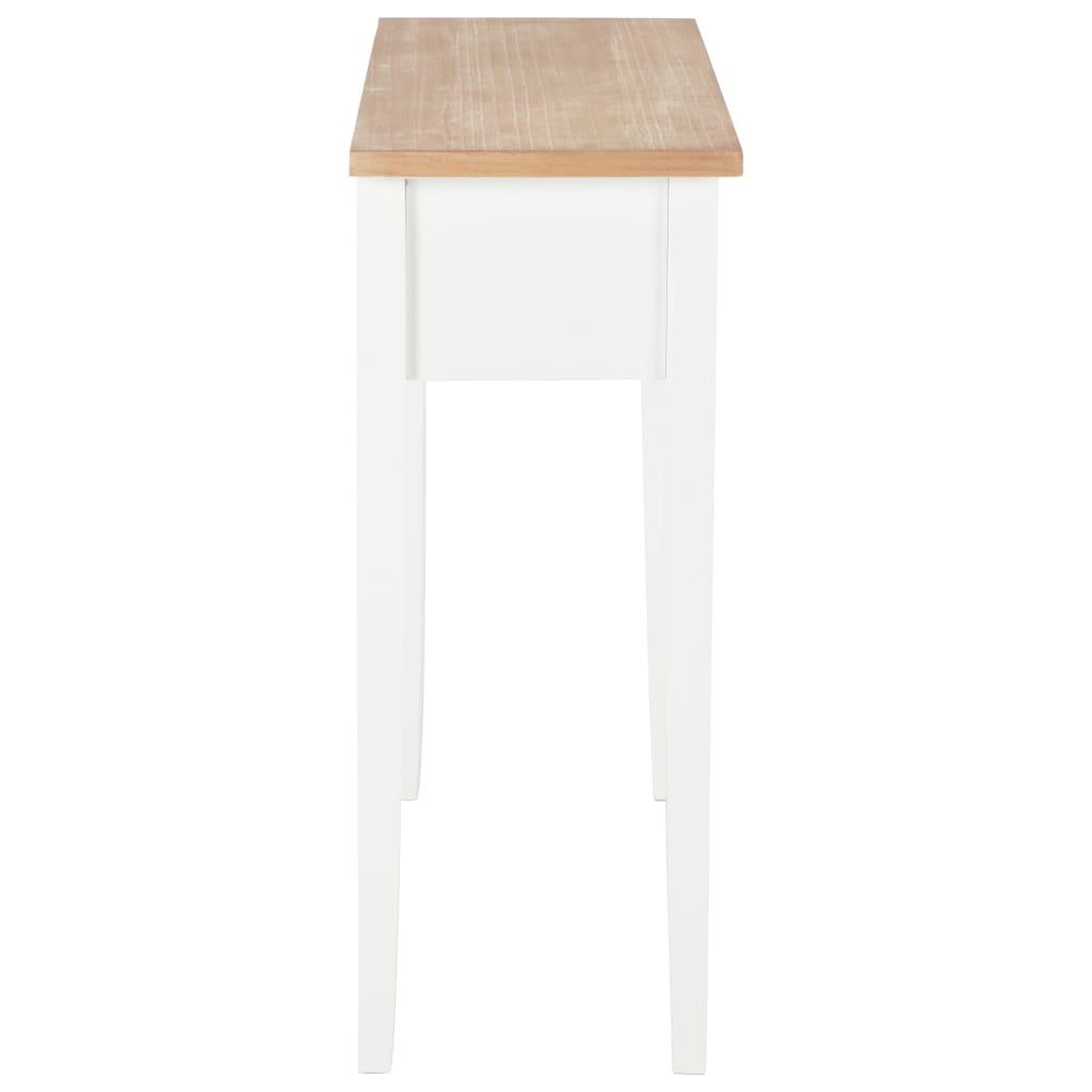Dressing Console Table White 79x30x74 cm Wood