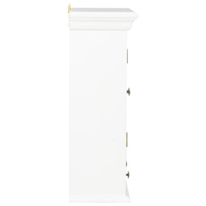 Wall Cabinet White 49x22x59 cm Engineered Wood