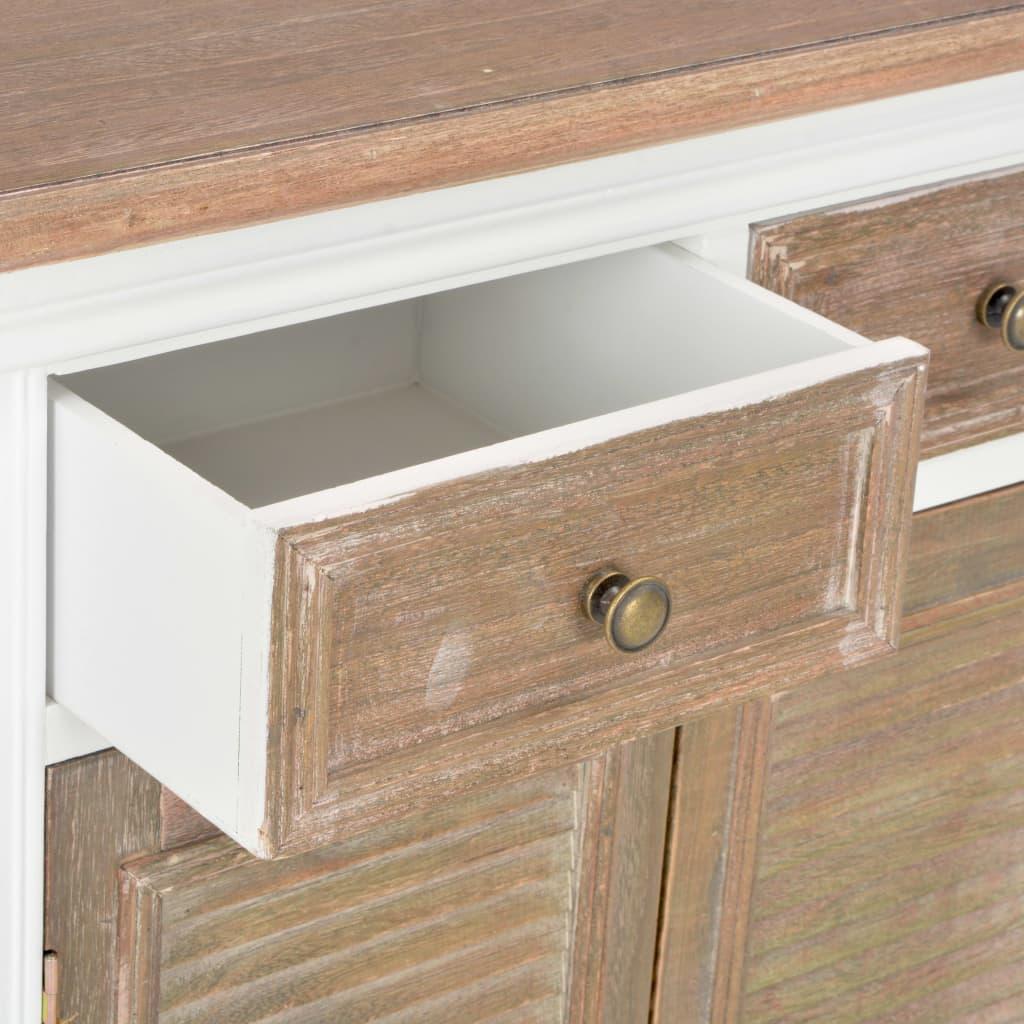 Sideboard White 60x30x80 cm Solid Wood