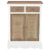 Sideboard White 60x30x80 cm Solid Wood