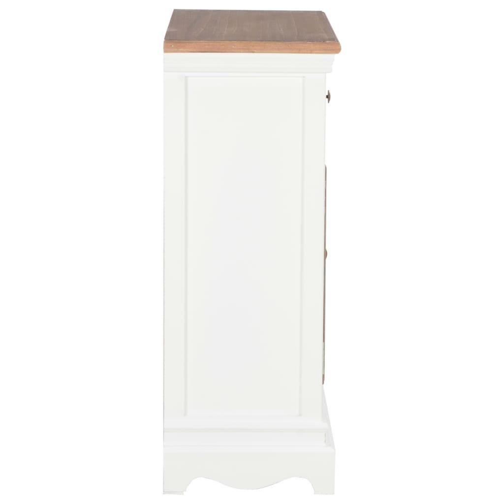 Sideboard White 60x30x80 cm Solid Wood