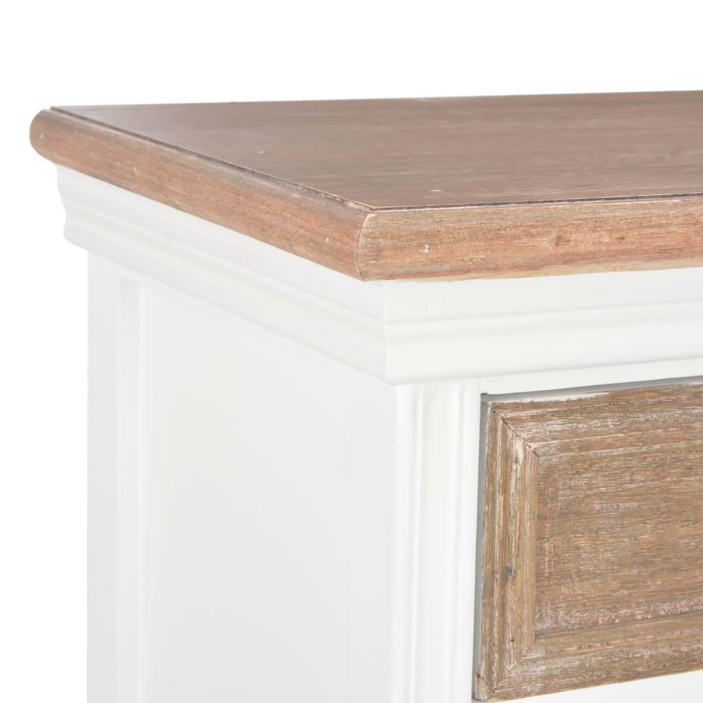 Sideboard White 60x30x80 cm Solid Wood