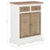 Sideboard White 60x30x80 cm Solid Wood
