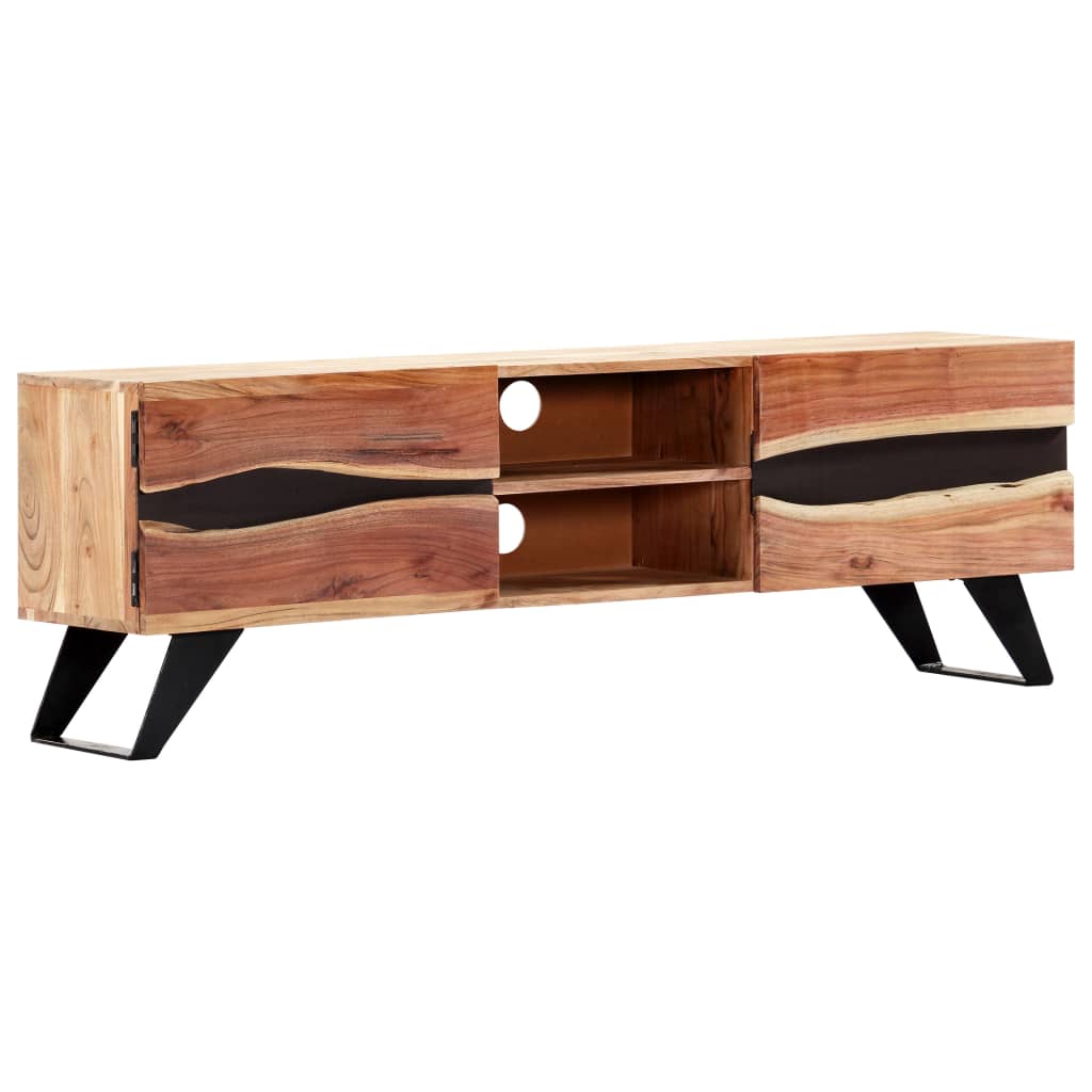 TV Cabinet 140x30x45 cm Solid Acacia Wood