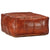 Pouffe Tan 60x60x30 cm Genuine Goat Leather